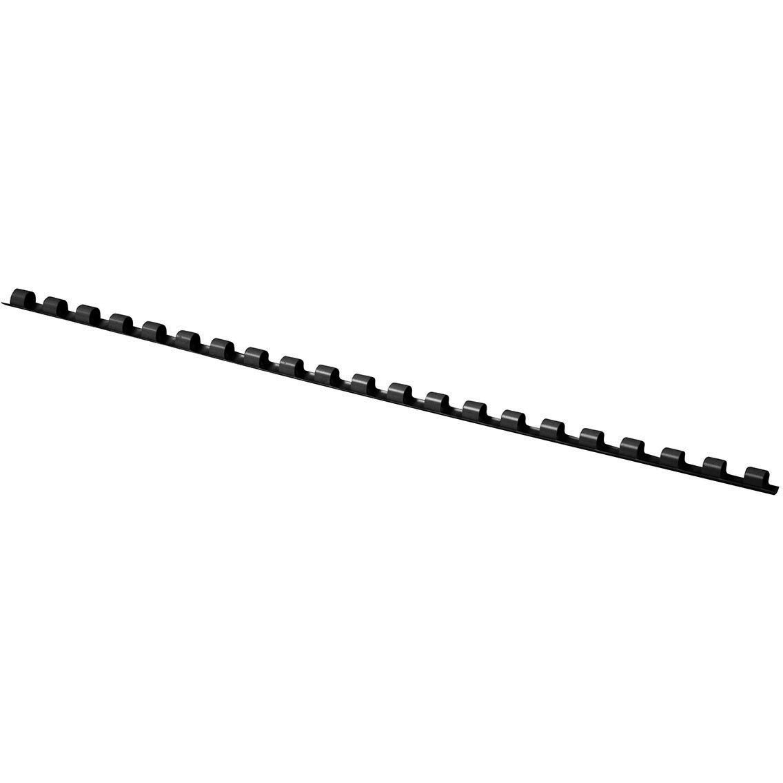 OFFICE products - bindruggen, pak van 100 stuks, 6 mm, zwart
