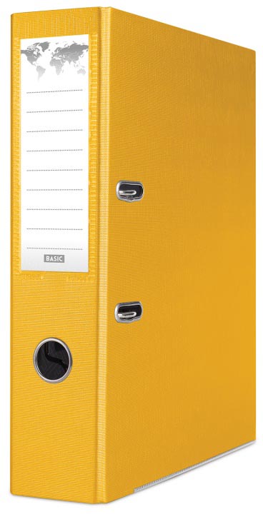 OFFICE products - ordner voor A4, PP, rug van 7,5 cm, geel