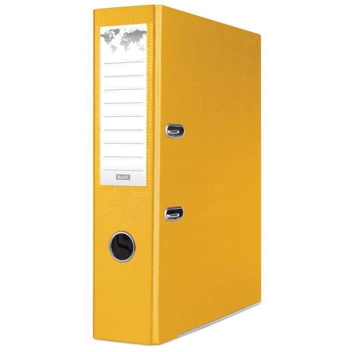 OFFICE products - ordner voor A4, PP, rug van 7,5 cm, geel