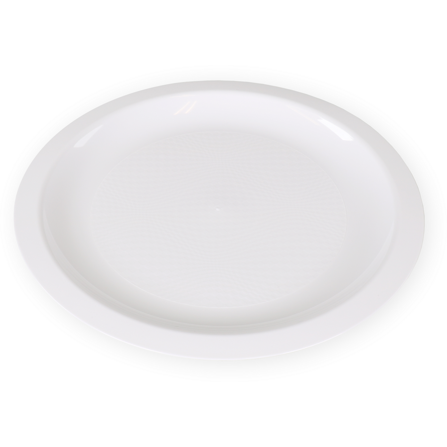Goldplast - Assiette | assiette à desserts | Utiliser la réutilisation | réutilisable | rond | 1 compartiment | PP | Ø18cm | blanc | 340 pièces