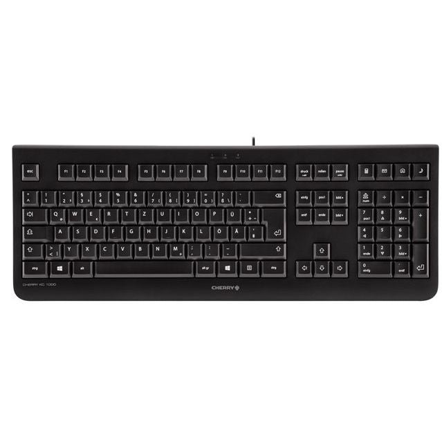 CHERRY - KC 1000 toetsenbord Thuis USB Zwitsers Zwart