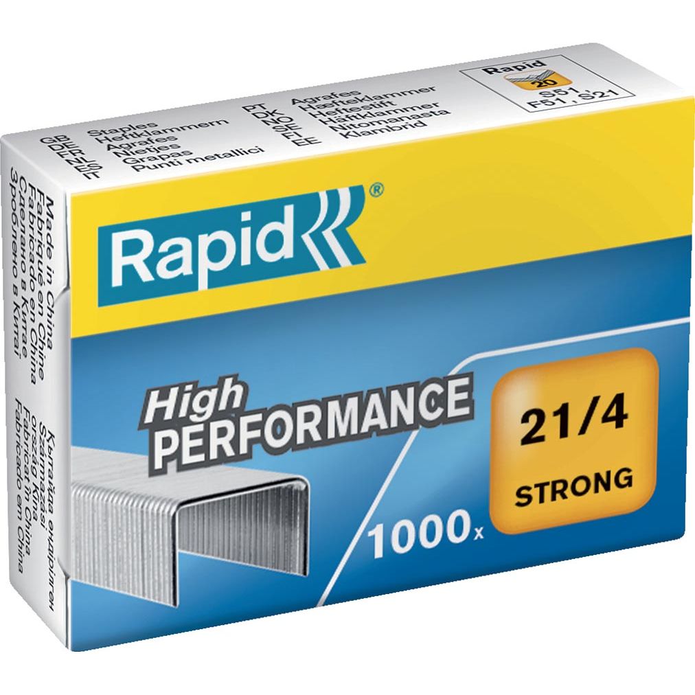 Rapid - Agrafes 21/4, boîte de 1 000 agrafes