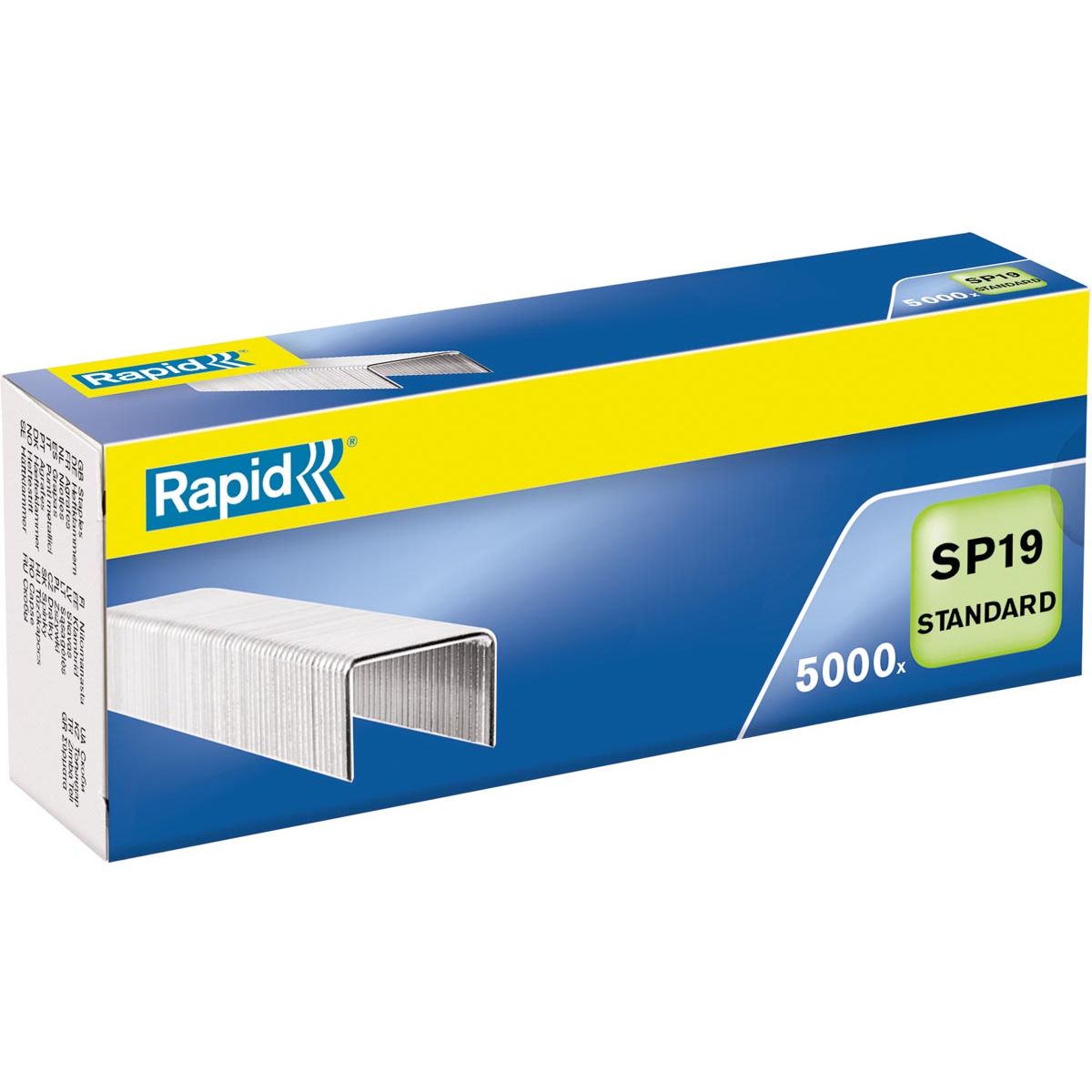 Rapid - agrafes SP19, galvanisées, boîte de 5 000