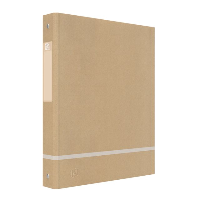 Oxford - Classeur à anneaux A4 4 anneaux O-mech 25mm naturel