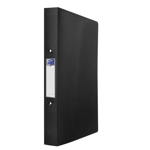 Elba - Classeur à anneaux OXFORD Urban A4 dos 40mm 2 anneaux o-mech Ø 30mm noir opaque | 10 pièces