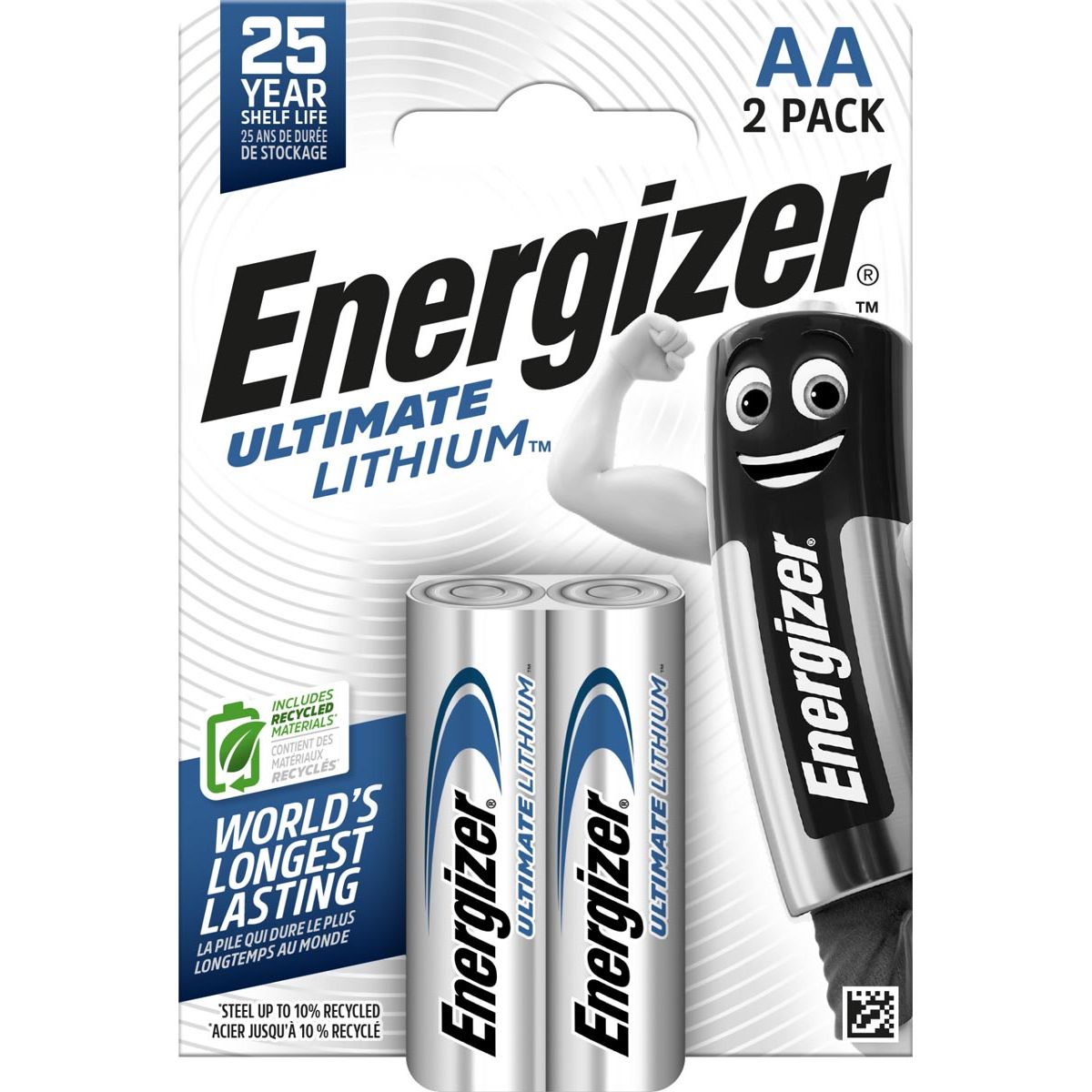 Energizer - batterijen Lithium AA, blister van 2 stuks