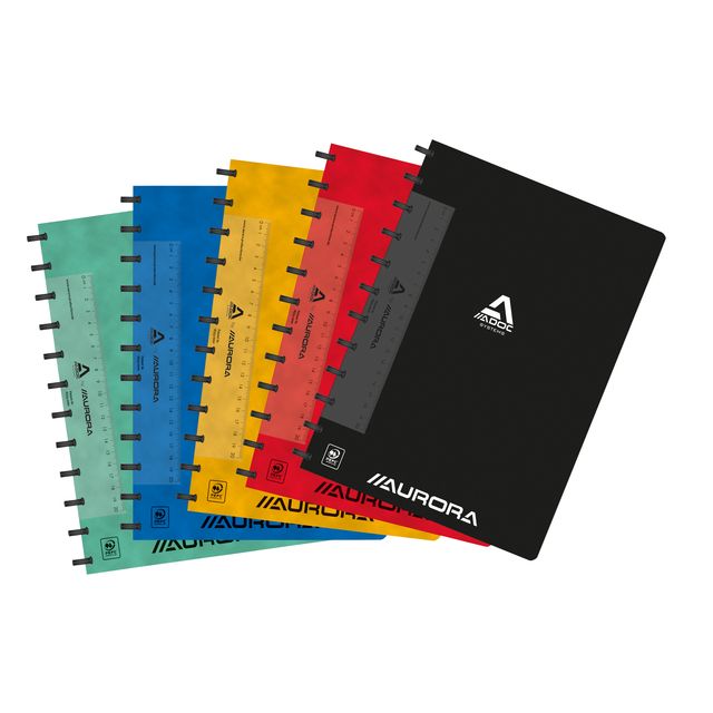 Adoc - Schrift Classic A4 lijn 144 pagina's 90gr assorti | 10 stuks