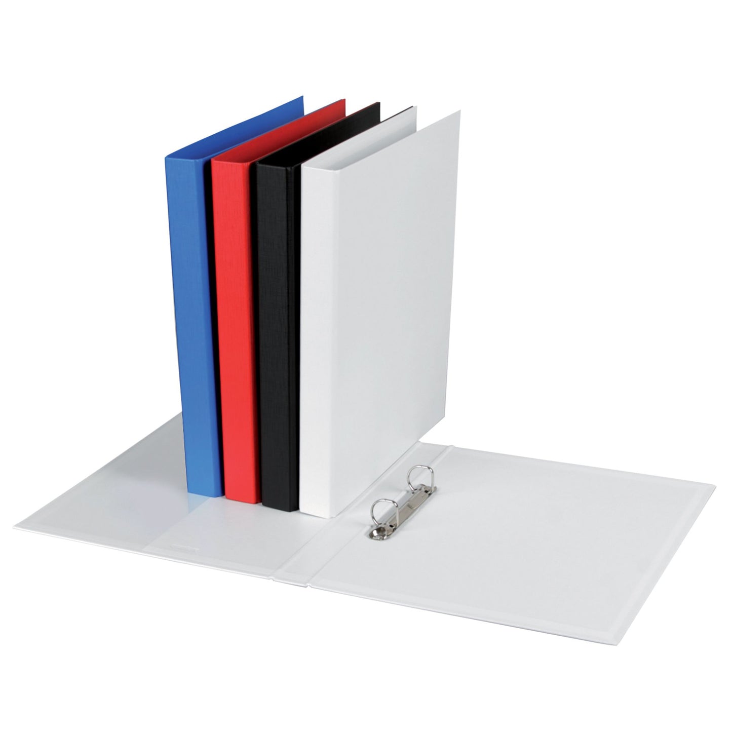 Quantore - Classeur à anneaux A4 2 anneaux D-mech 20mm PP blanc | 20 pièces