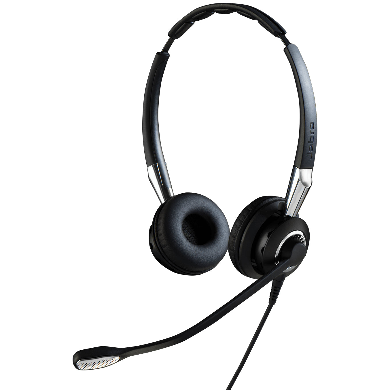 JABRA - BIZ 2400 II Headset Bedraad Hoofdband Kantoor/callcenter Zwart, Zilver