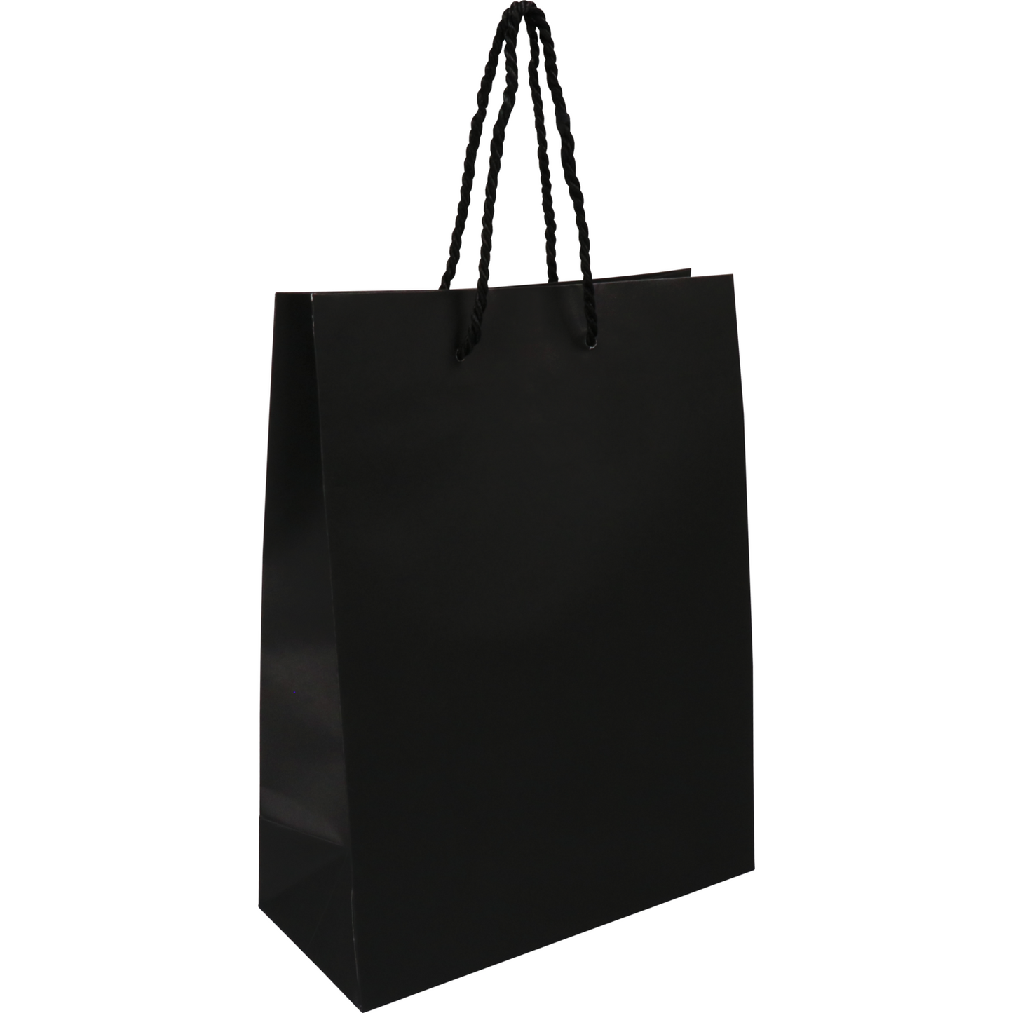 Klika - Sac | Papier | avec cordon | 22x 10x29cm | sac fourre-tout | noir | 100 pièces