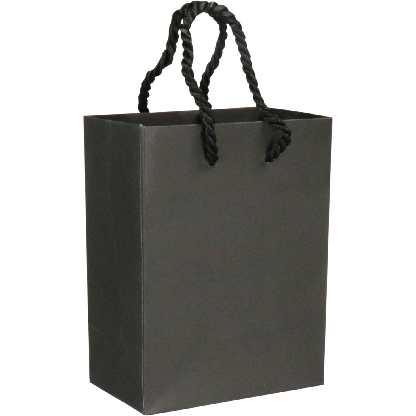 Klika - Sac | Papier | avec cordon | 11x6 |5x14,5cm | sac fourre-tout | noir | 100 pièces