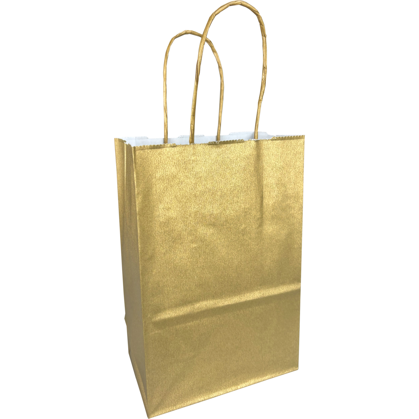 Klika - Tas | Papier | gedraaid papieren koord | 14x 8x21cm | draagtas | goud | 400 stuks