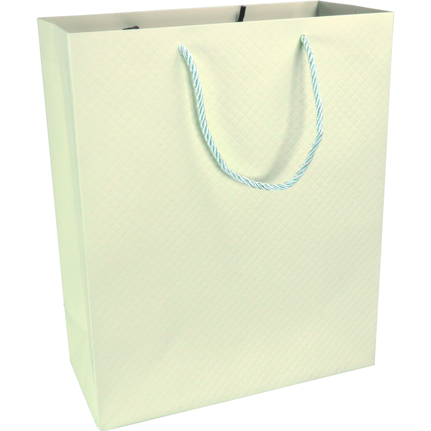 Klika - Tas | Papier | embossed | 26x 12x32cm | draagtas | pastelgroen | 40 stuks