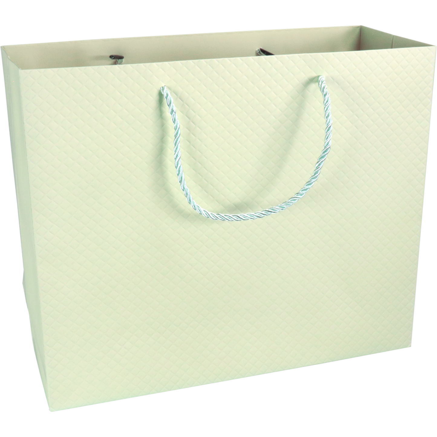 Klika - Tas | Papier | embossed | 31x 12x26cm | draagtas | pastelgroen | 40 stuks