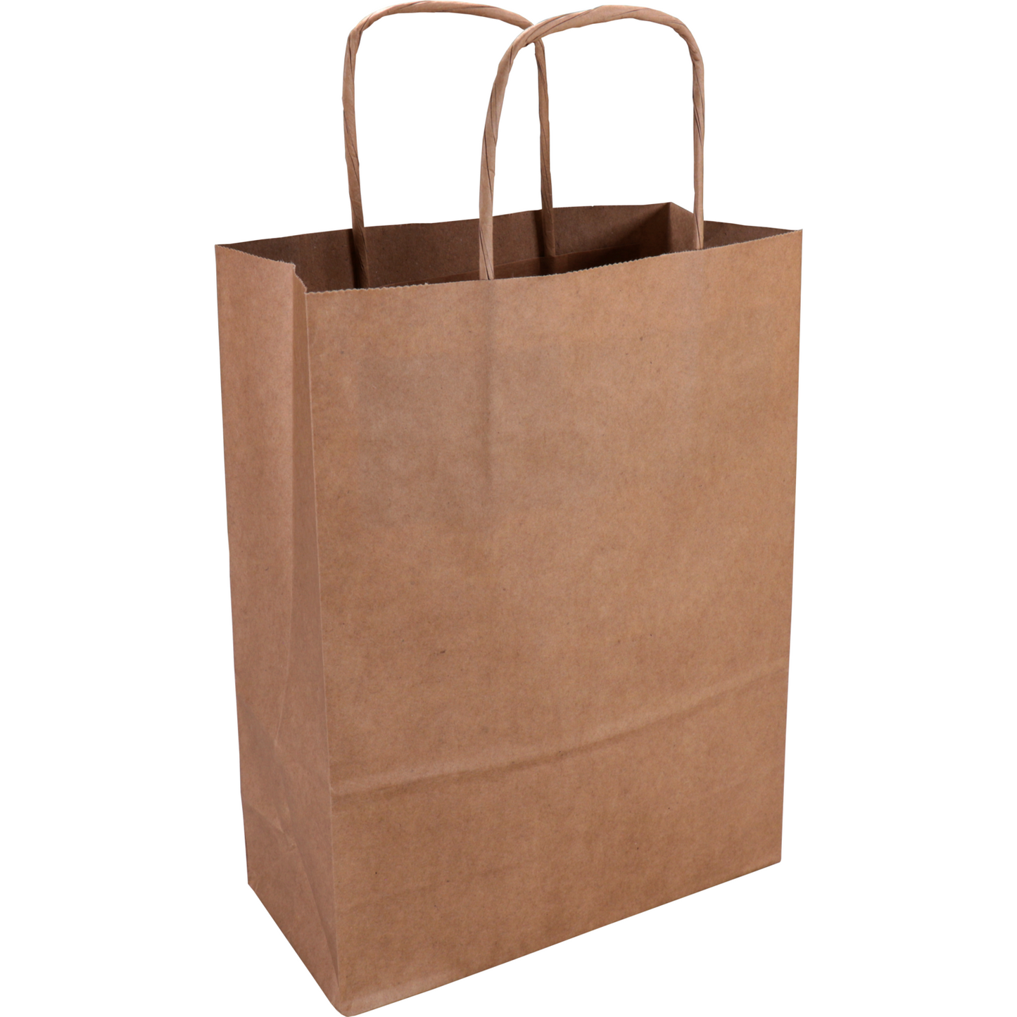 Klika - Tasche | Kraftpapier | gedrehte Papierschnur | 18x8x24cm | Einkaufstasche | braun | 100 Stück