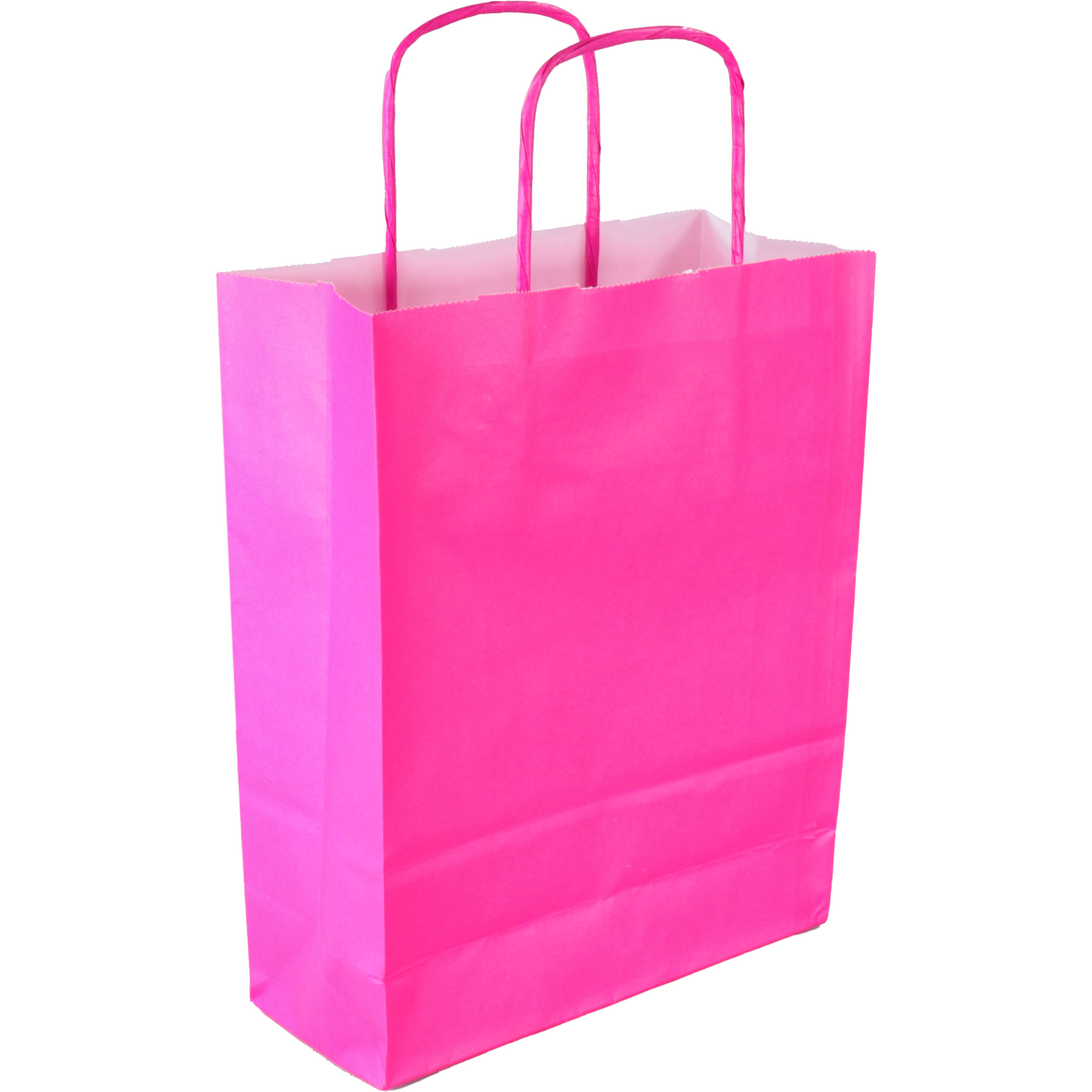Klika - Tas | Kraftpapier | gedraaid papieren koord | 18x 8x22cm | draagtas | roze | 300 stuks