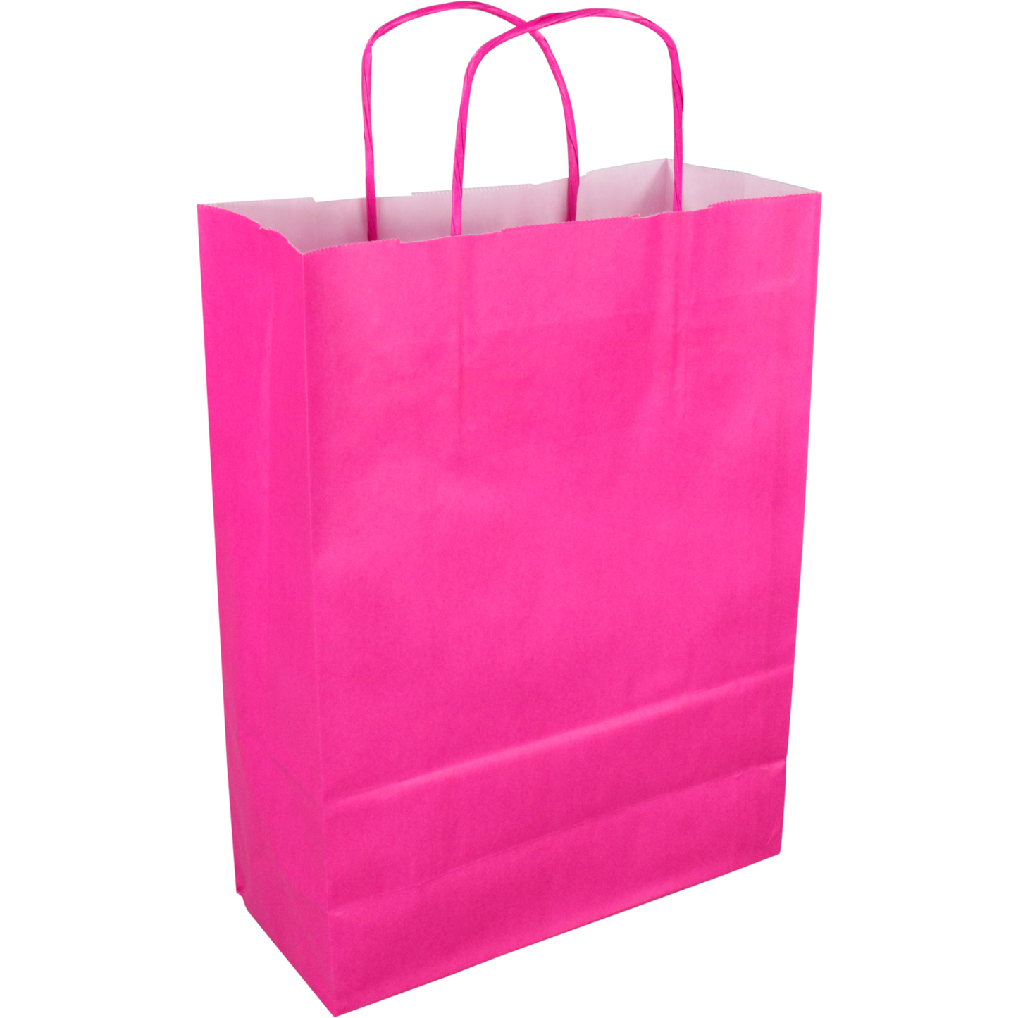 Klika - Tas | Kraftpapier | gedraaid papieren koord | 24x 11x33cm | draagtas | roze | 250 stuks