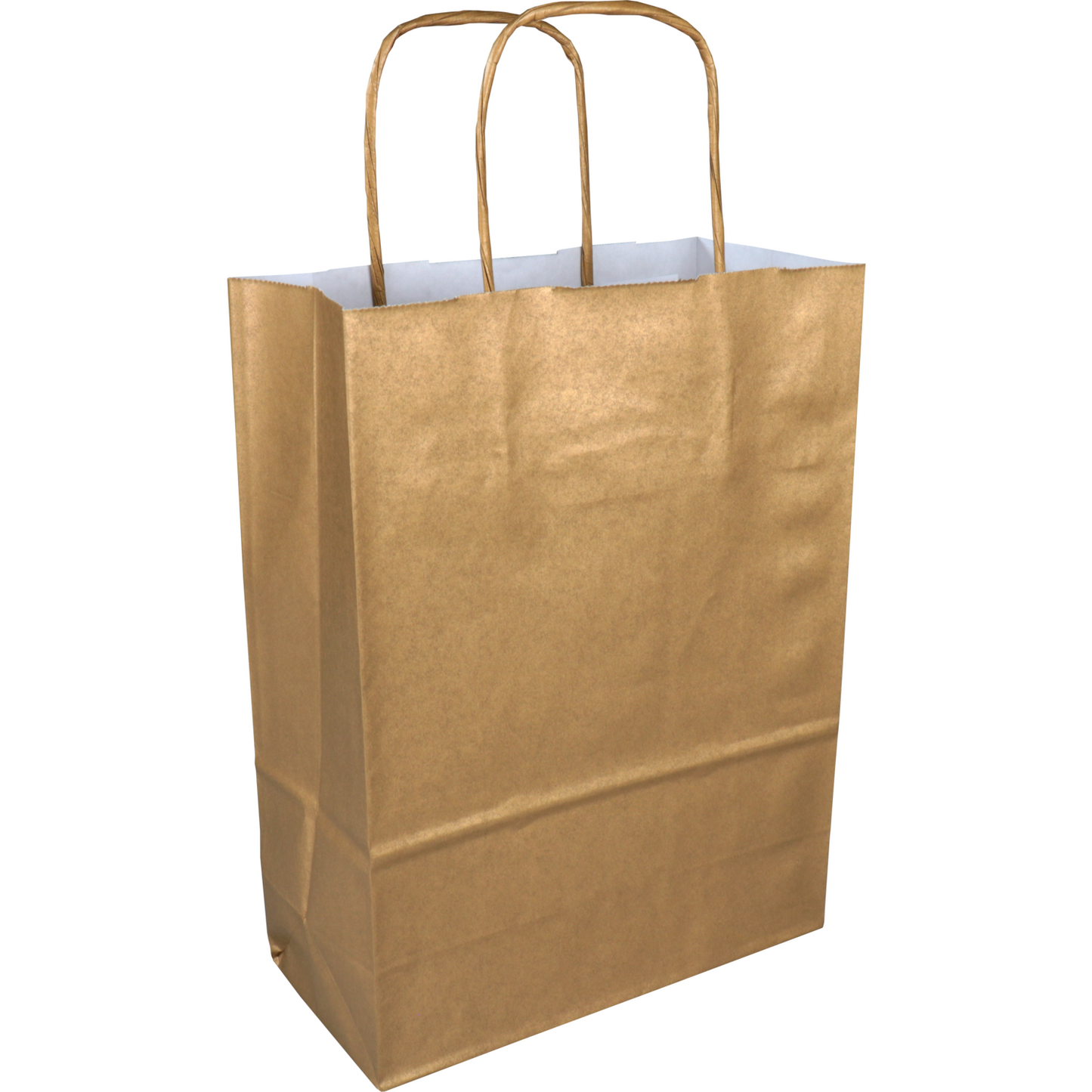 Klika - Tas | Kraftpapier | gedraaid papieren koord | 18x 8x22cm | draagtas | goud | 300 stuks