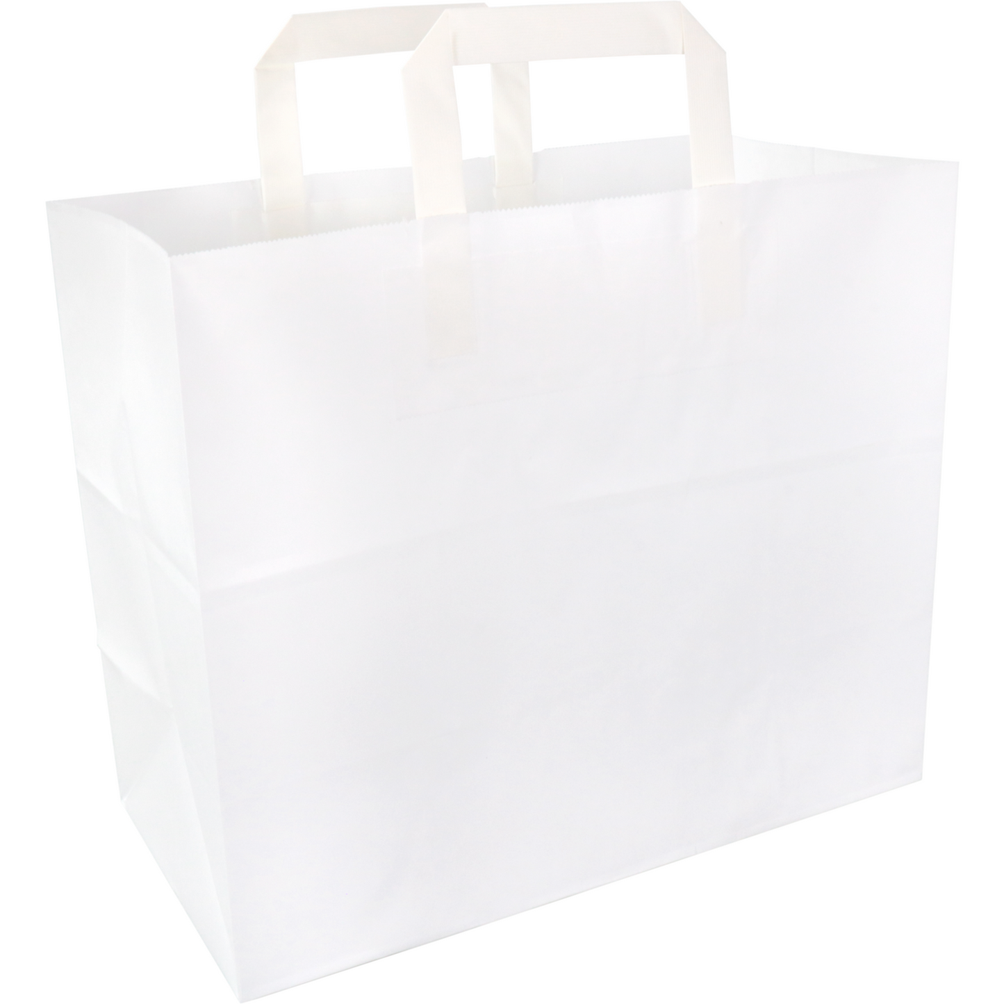 Klika - Tas | Papier | platte handgreep | 32x 16x27cm | draagtas | wit | 250 stuks