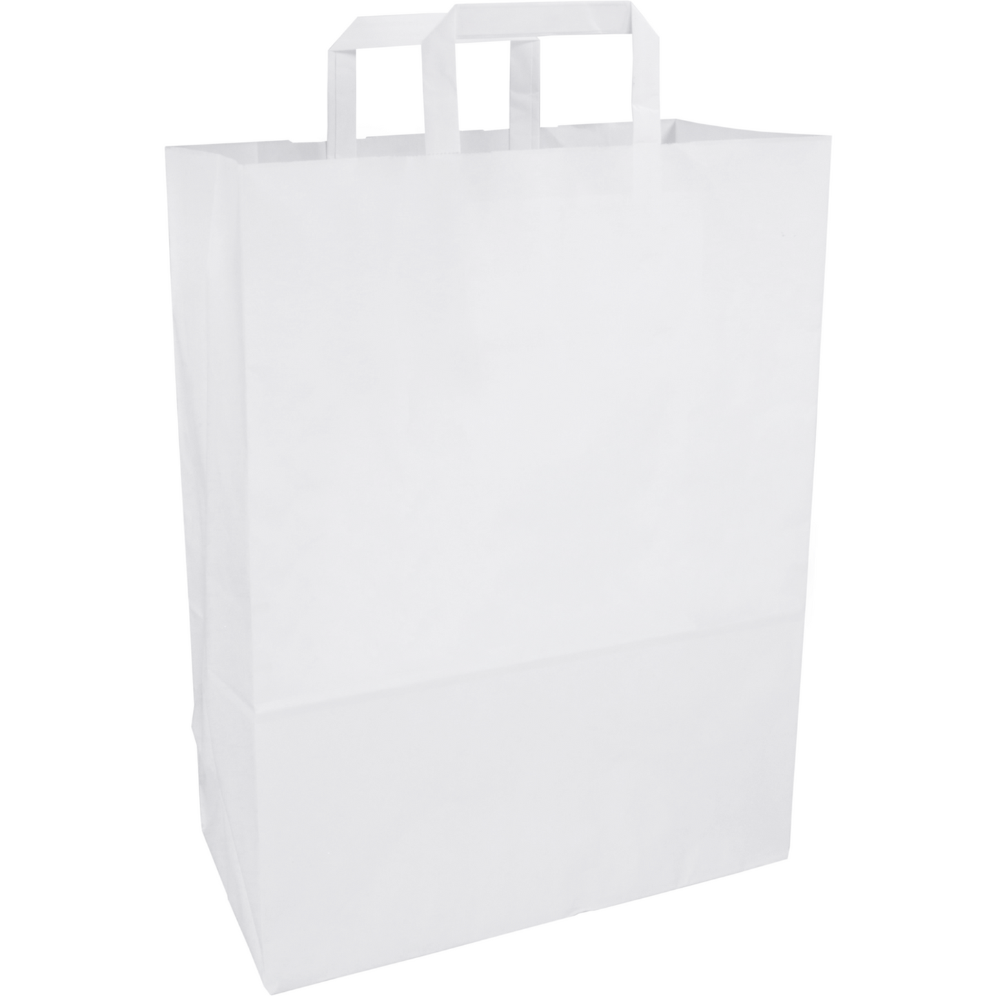 Klika - Sac | Papier | poignée plate | 32x 16x43cm | sac fourre-tout | blanc | 250 pièces