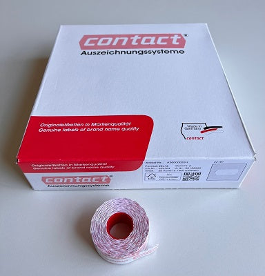 Klika - Etiket 2612 wit permanent 2-slit 63.000