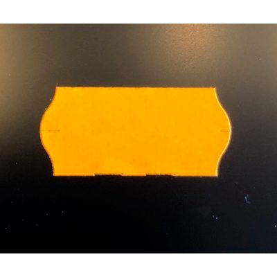 Klika - Etiket 2612 fluor oranje perm 2-sl 54000 3 stuks
