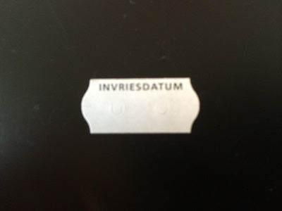 Klika - Etiket 2612 diepvries INVRIESDATUM