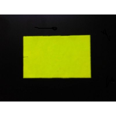 Klika - Etiquette 2616 droite jaune fluo permanente 2 pièces