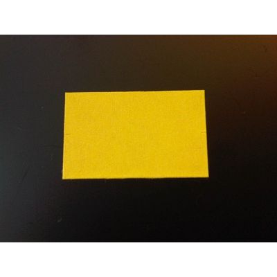 Klika - Etiquette 2616 rectangle jaune amovible