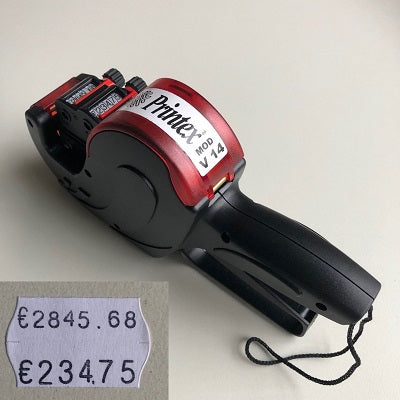 Klika - Prijstang Printex V14 2 regels 8+6