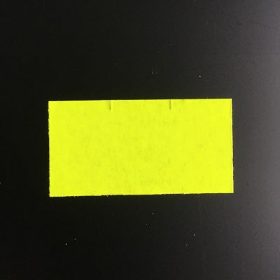 Klika - Etiket 3719 fente en T semi-permanente jaune fluo