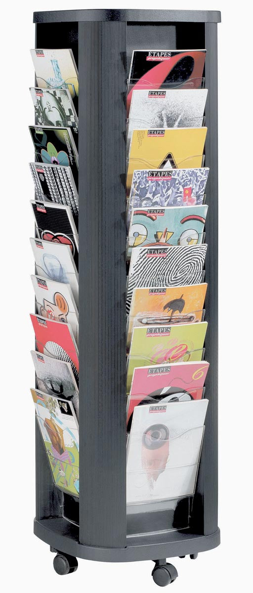 Paperflow - Mobiele folderhouder Carrousel