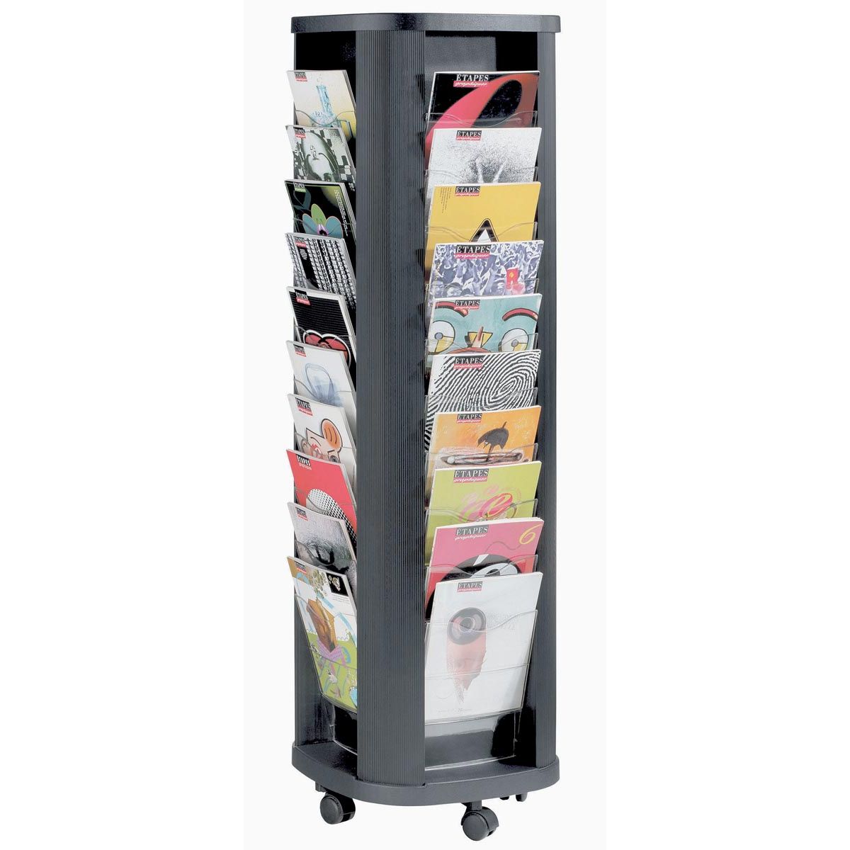 Paperflow - Porte-brochures mobile Carrousel
