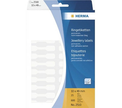 Klika - Etiquette bijoutier 49x10 mm dossier 600 pièces 15 pièces
