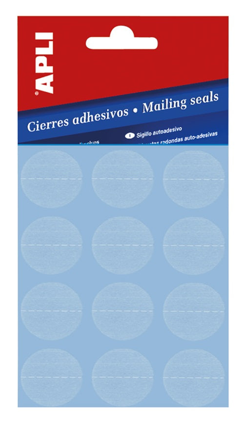 Klika - Etiket 25 mm rond transp perfo 120 stuks