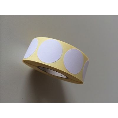 Klika - Etikett 25 mm rund weiß 1000er Rolle