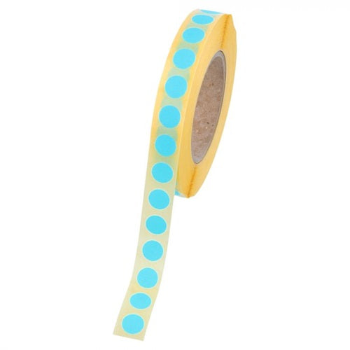 Klika - Etiket 12 mm rond blauw 1000 rol