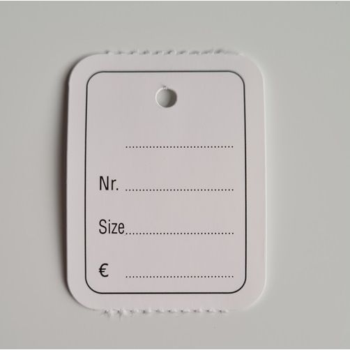 Klika - Étiquette à suspendre en rouleau 30x40 mm imprimée 1000 14 pièces