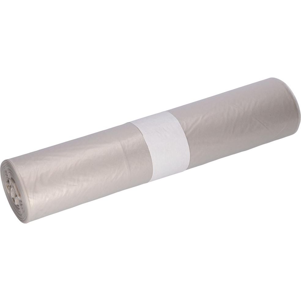 Deiss - vuilniszak, ft 70 x 110 cm, transparant, LDPE, rol van 25 stuks