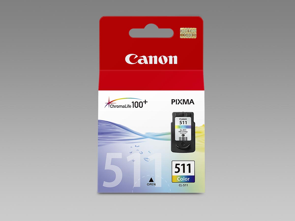 Canon - inktcartridge CL-511, 245 pagina's, OEM 2972B001, 3 kleuren
