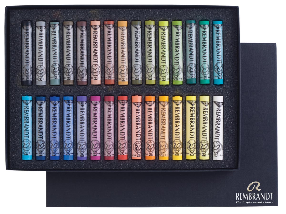 Rembrandt - softpastels, doos met 30 pastels