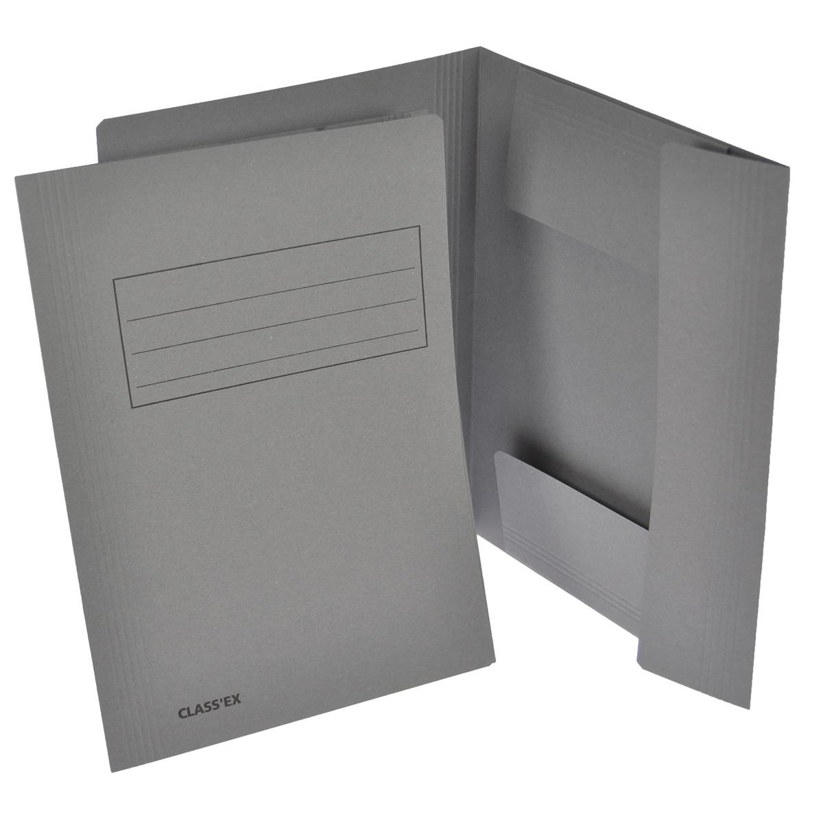 Classex - Aktenordner Class'ex, 3 Klappen, grau