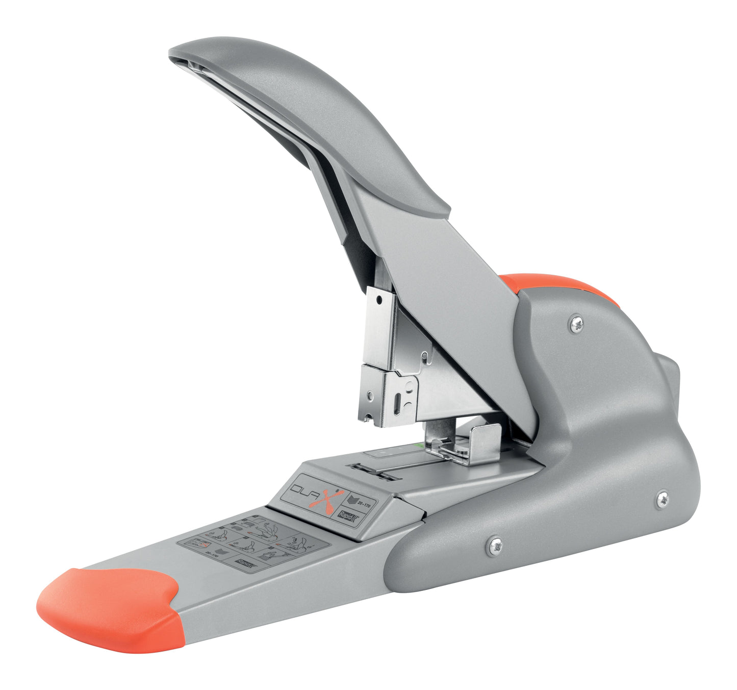Rapid - Heftgerät Supreme Duax Heavy Duty 170 Blatt Silber/Orange