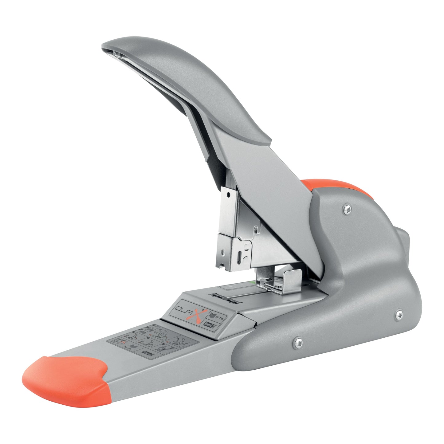 Rapid - Agrafeuse Supreme duax heavy duty 170 feuilles argent/orange