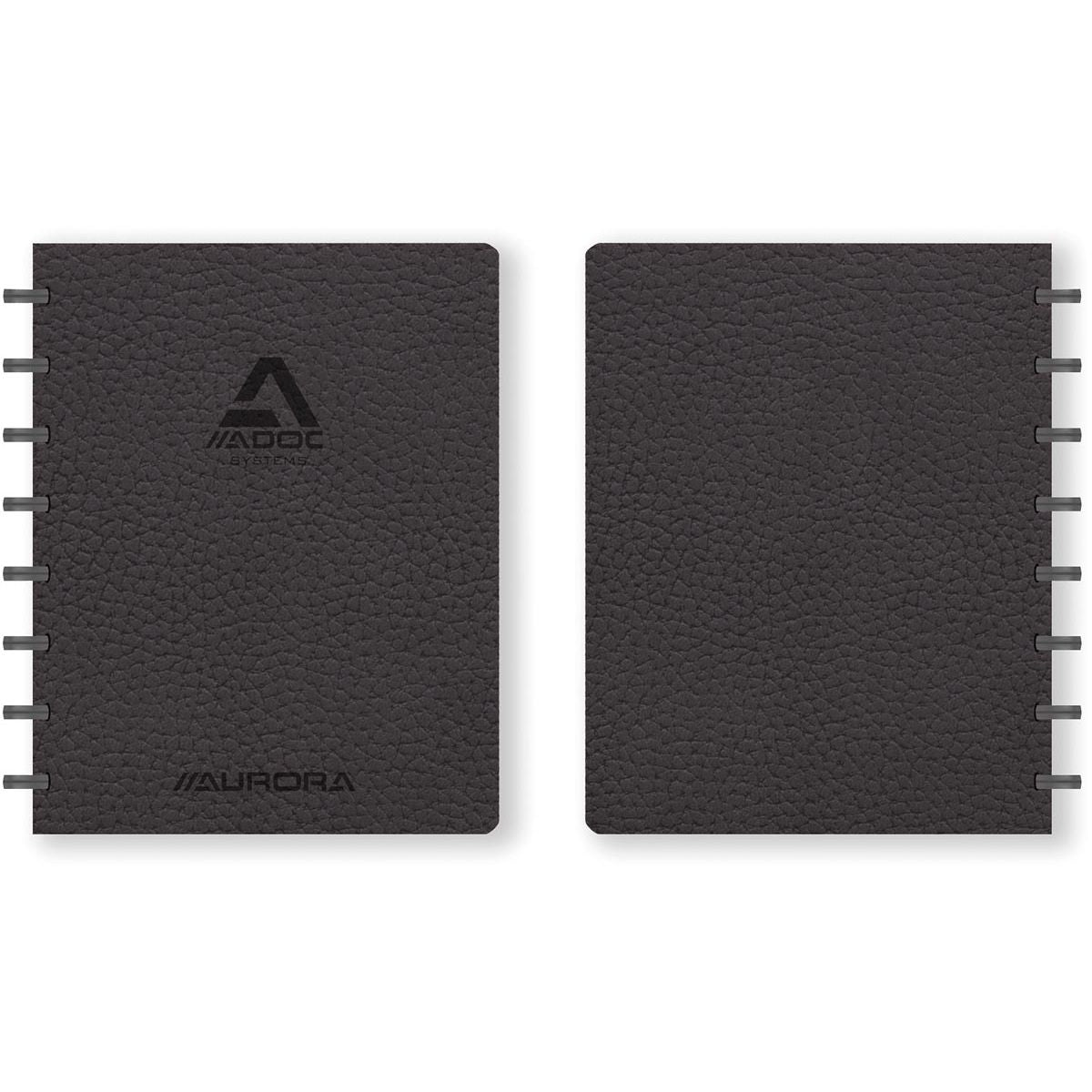 Adoc - Business schrift, ft A5, 144 bladzijden, geruit 5 mm, zwart