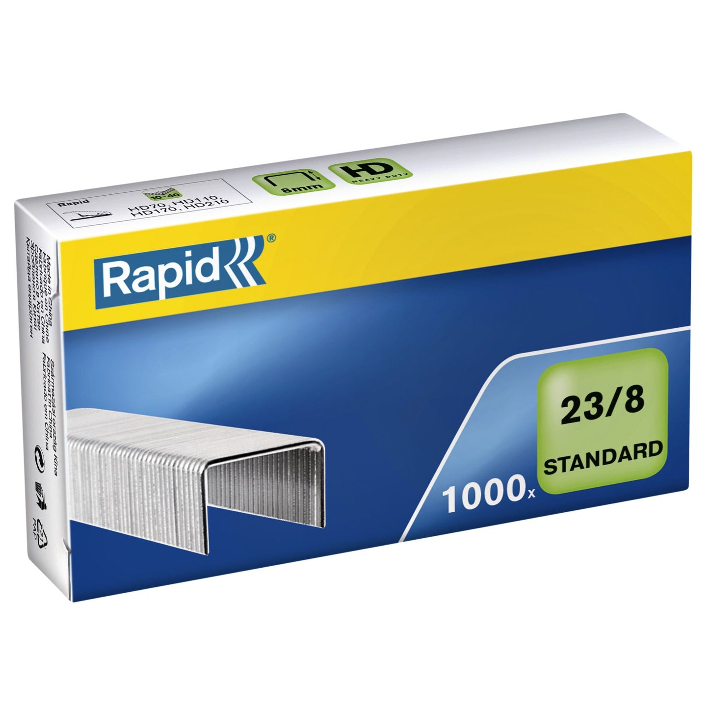 Rapid - Agrafes 23/8 galvanisées standard 1000 pièces
