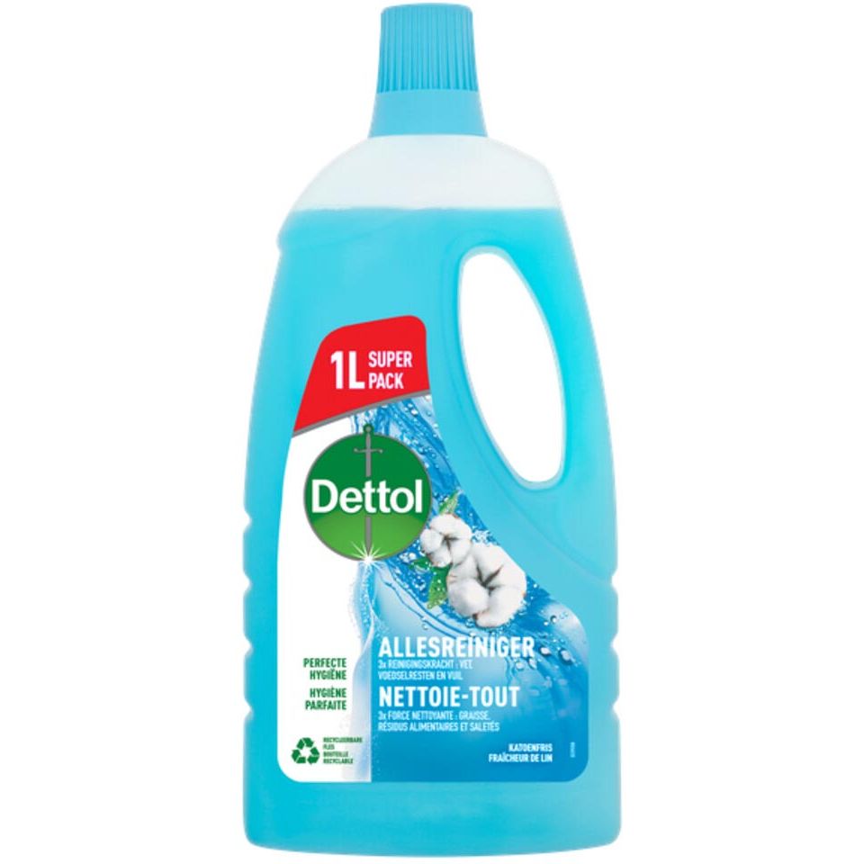 Dettol - allesreiniger, katoenfris, fles van 1 l