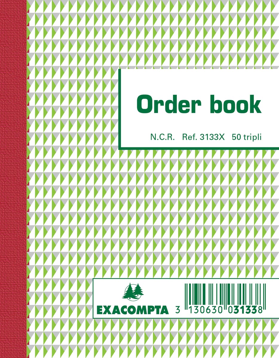 Exacompta - carnet de commandes, pi 13,5 x 10,5 cm, tripli (50 x 3 feuilles)