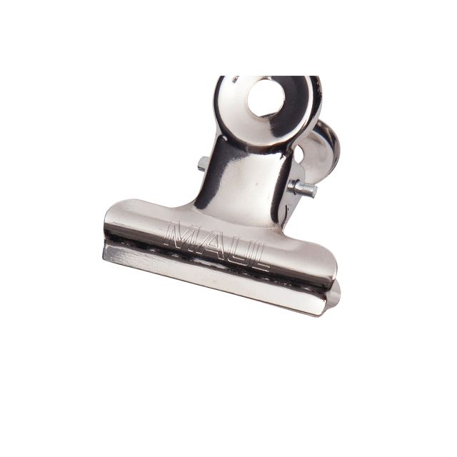 MAUL - Papierklem Bulldog 30mm capaciteit 10mm zilver 10 stuks