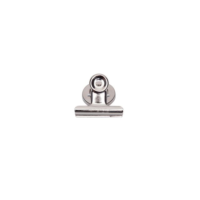 MAUL - Pince à papier Bulldog avec aimant 40mm argent 2 pièces
